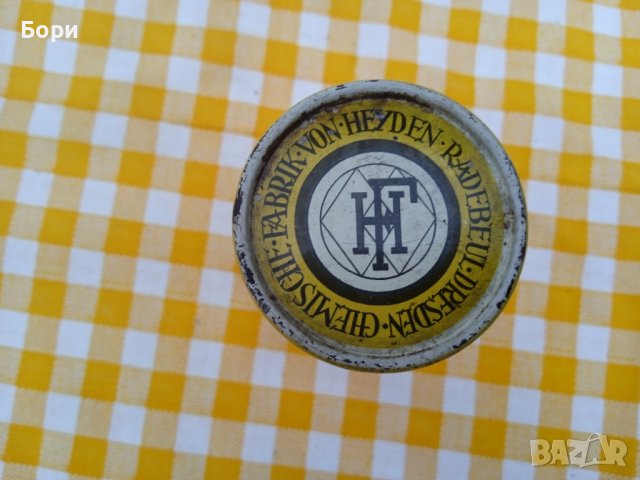 Стара кутия Adsorgan Heyden Dresden, снимка 4 - Други ценни предмети - 37341405