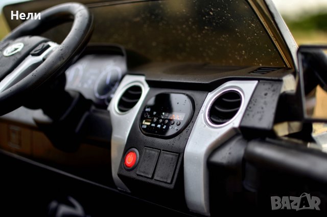 Акумулаторен джип TOYOTA Tundra 12V, лицензиран, с меки гуми, кожена седалка, снимка 17 - Детски велосипеди, триколки и коли - 37662069