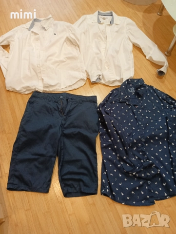 Ризи с дълъг ръкав и къс пантал