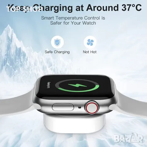 Зарядно за Apple Watch,1,5M кабел за бързо магнитно зареждане,iWatch за Apple Watch8 7 6 5 4 3 2SE, снимка 7 - Безжични зарядни - 48476959