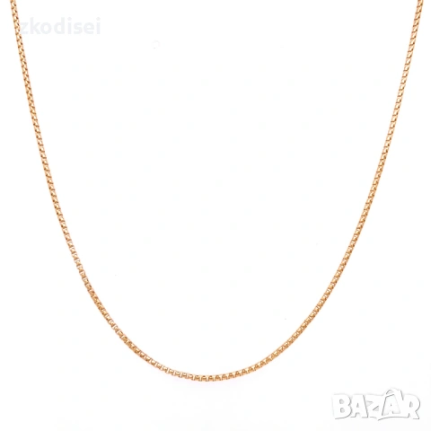 Златен синджир 3,51гр. 44,0см. 14кр. проба:585 модел:37743-6, снимка 2 - Колиета, медальони, синджири - 53875267