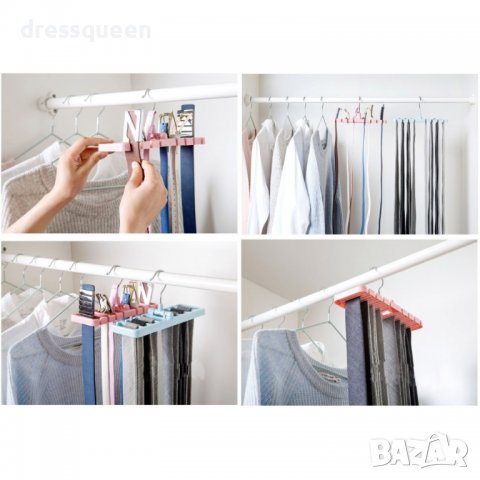 1955 Закачалка - органайзер за шалове и колани, снимка 4 - Други стоки за дома - 34974876