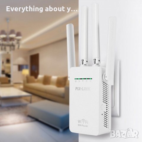 Усилвател за Wi-Fi рутер с вградена антена, снимка 5 - Рутери - 32195392