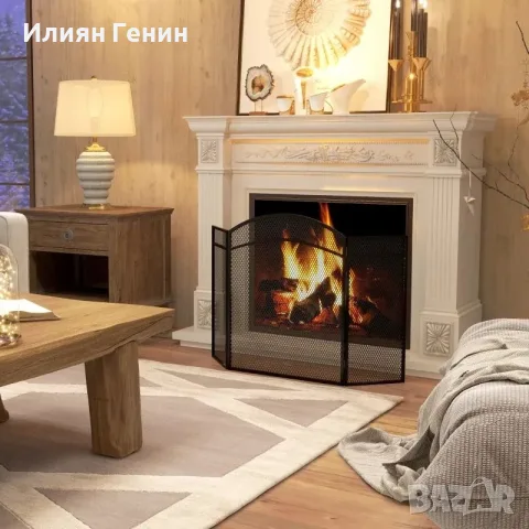 Предпазител за камина HOMCOM, снимка 10 - Камини - 55840760