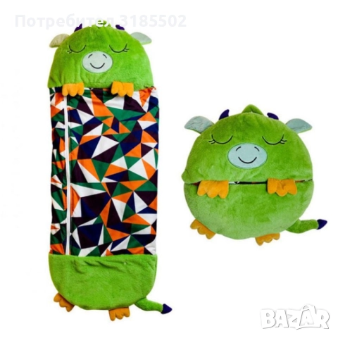 Детски спален чувал-възглавница 2в1 HAPPY NAPPER 165 см., снимка 8 - Спални чували за бебета и деца - 51432419