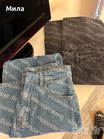 дънки Alexander wang, в сиво цвят, снимка 5 - Дънки - 56303779