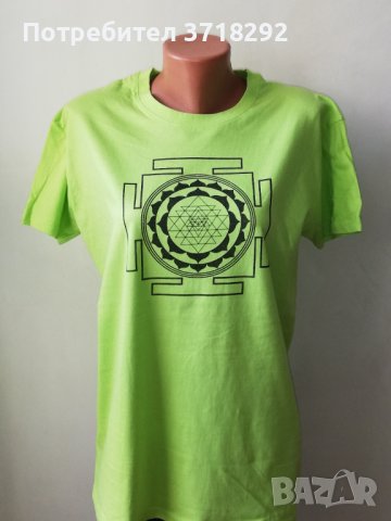Йога-тениски с Шри Янтра, снимка 7 - Тениски - 40533836