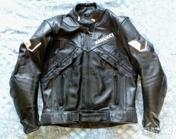 Кожено МОТО байкърско яке със и без протектори, разни номера, 50-180 лв, снимка 3 - Якета - 8857477