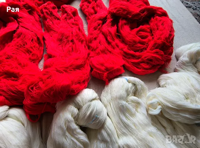 Прежда в бяло и червено , снимка 5 - Други - 49808929