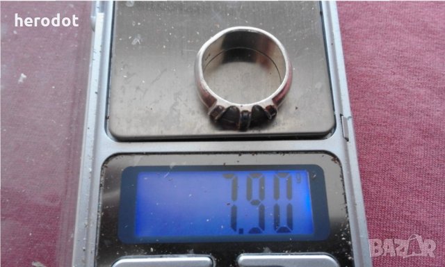 сребърен пръстен - дамски - 7,9 гр., 925 проба - КРАСОТА!!