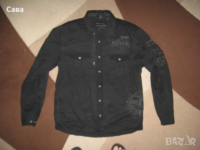 Риза CAMP DAVID  мъжка,Л, снимка 2 - Ризи - 47792540