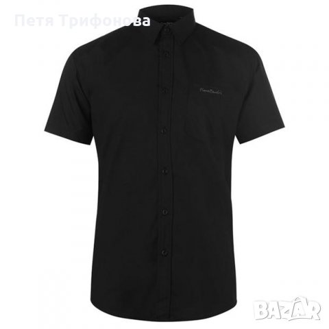 НАЛИЧНА Pierre Cardin мъжка черна риза от Англия размер ХЛ 2ХЛ, снимка 1