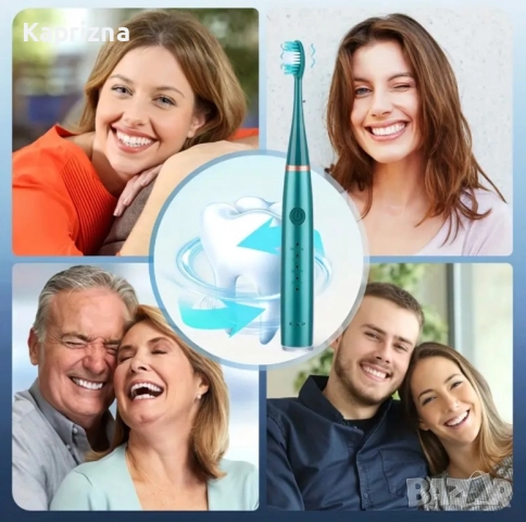 Електрически ултразвуков уред за зъбен камък и четка за зъби, снимка 9 - Козметика за лице - 51597699
