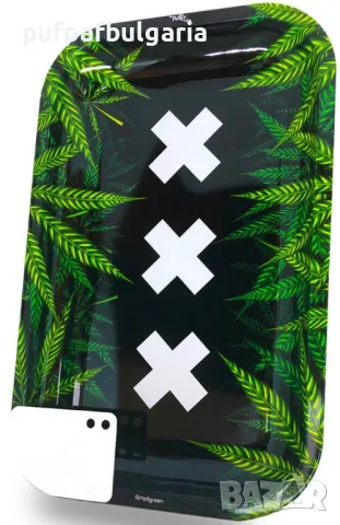 17,5 × 27,5 × 2 см - XXX Амстердам - метална тава - Best Buds, снимка 1