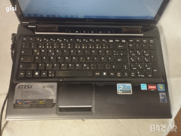 Лаптоп MSI A6500 MS-16GN, снимка 4 - Лаптопи за работа - 56460824