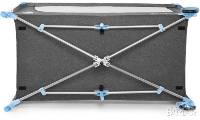 Бебешка кошара с KinderKraft Joy full Синя момче Сгъваема с матрак, снимка 7 - Кошарки - 51552076