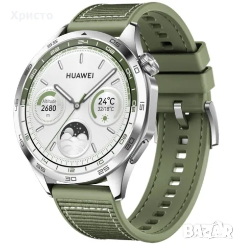 НОВ!!! Смарт часовник Huawei Watch GT 4, 46 мм, Зелен, снимка 2 - Смарт часовници - 49118216