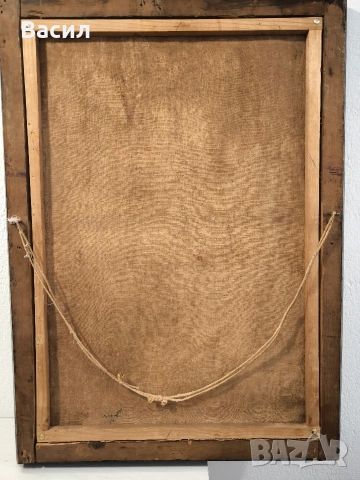 Стара религиозна картина – Богородица с Младенеца, снимка 12 - Картини - 53007429