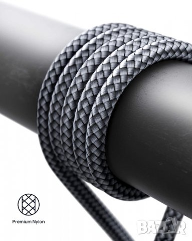 JSAUX USB A 3.0 към USB-C кабел за бързо зареждане, найлонова оплетка, 100 см, снимка 6 - USB кабели - 40126410