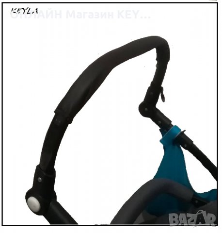 Калъф протектор за борд / калъф за дръжка на детска количка KEYLA - Еко кожа 80 см PROMO, снимка 3 - Детски колички - 29271192