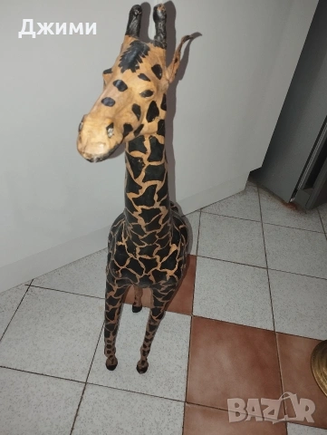 голям жерав дърво и кожа, снимка 10 - Антикварни и старинни предмети - 53932208