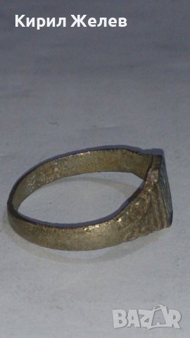 СТАРИНЕН САЧАНЕН ПРЪСТЕН с МОНОГРАМ БУКВА - Ф - МАЙСТОРСКА РЪЧНА ИЗРАБОТКА САЧАН 73551, снимка 6 - Антикварни и старинни предмети - 29005820