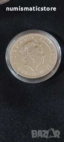Великобритания 2017 – 2 паунда - Година на петела лунар , 1 OZ Сребърна монета , снимка 4 - Нумизматика и бонистика - 49752319