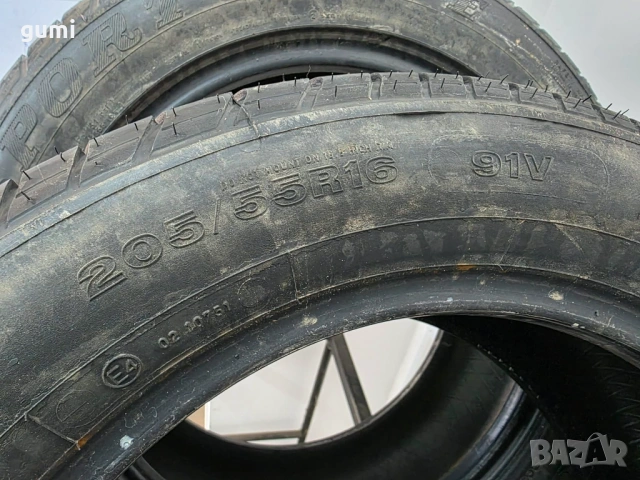 2бр летни гуми 205/55/16 DUNLOP L04654 , снимка 4 - Гуми и джанти - 53148865