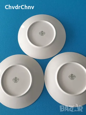 3бр Tirschenreuth Бавария немска колекционерска декоративна порцеланова чиния-картина/цветя, снимка 5 - Картини - 49371956