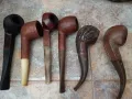 Шест броя лули с дървена поставка , снимка 17