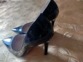 Черни лачени дамски обувки , снимка 3