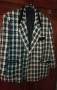 Ново Дамско Стилно Карирано Сако XL , снимка 2
