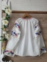 Нова блуза с ръчни бродерии памучна материя , снимка 12