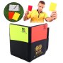 Картони за футболни съдии , тефтер , червен жълт картон , молив  за съдия , футбол 