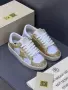 Golden Goose Дамски Бели Маратонки Със Златен Глитер👟Дамски Спортни Обувки GGDB Код E98, снимка 6
