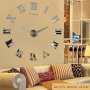 3d стенен часовник - ГОЛЕМИ, различни модели / Часовник за стена лепящ цифри, снимка 6