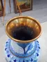 Китайска ваза Клоазоне (Cloisonné) – изящна изработка от мед, емайл и позлата (21х11 см), снимка 2