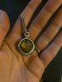Масивен сребърен медальон със сваровски кристали, снимка 2