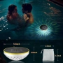 Соларнa плаващa RGB LED лампa за басейн с автоматично включване, водоустойчивa, снимка 1