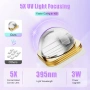  Мини ръчна UV LED лампа за нокти със стойка, снимка 3