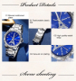 Комплект Дамски моден кварцов часовник Айфеловата кула + бижута, снимка 4