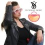 VICTORIA'S SECRET 🍊 Дамски слънчеви очила "WHITE & PINK" AVIATOR нови с кутия