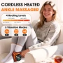 Безжична нагревателна подложка за глезени с вибрационен масаж, 3000mAh, снимка 2