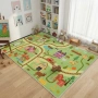 Детски килим за игра 120х160см - Тъмнозелен килим, противоплъзгащ и миещ се, снимка 6