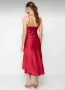 Стилна червена дамска рокля , снимка 2