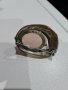 Сребърен комплект - пръстен и брошка с розов кварц, снимка 4