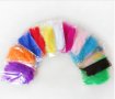 50 бр ярки натурални декоративни пера перца пух едноцветни за украса декор аранжиране балони и др, снимка 2
