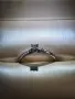 Елегантен златен пръстен с диаманти 0,31 ct (14 к.бяло злато)със сертификат., снимка 2
