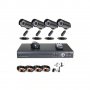 Пълен Комплект 8 камери + DVR 8-канален, CCTV, стойки кабели, адаптер,, снимка 3