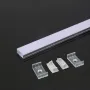 Алуминиев Профил За LED Лента 2000х23,5x10mm Широк MILKY, снимка 1